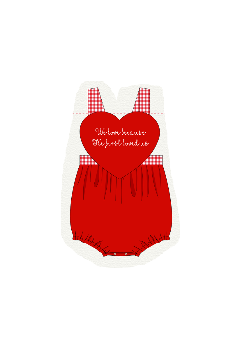 Red valentine's day heart applique collection