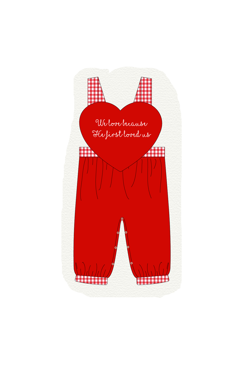 Red valentine's day heart applique collection
