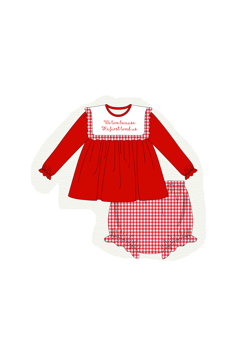 Red valentine's day heart applique collection