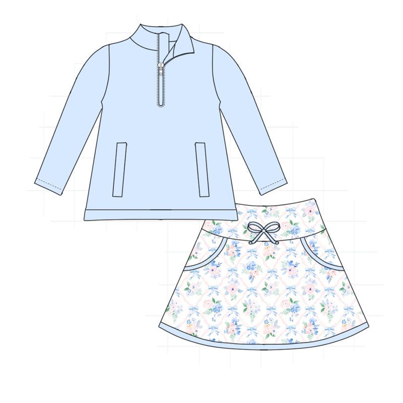 Multicolored floral active skorts set collection (ETA- MID/LATE NOVEMBER)