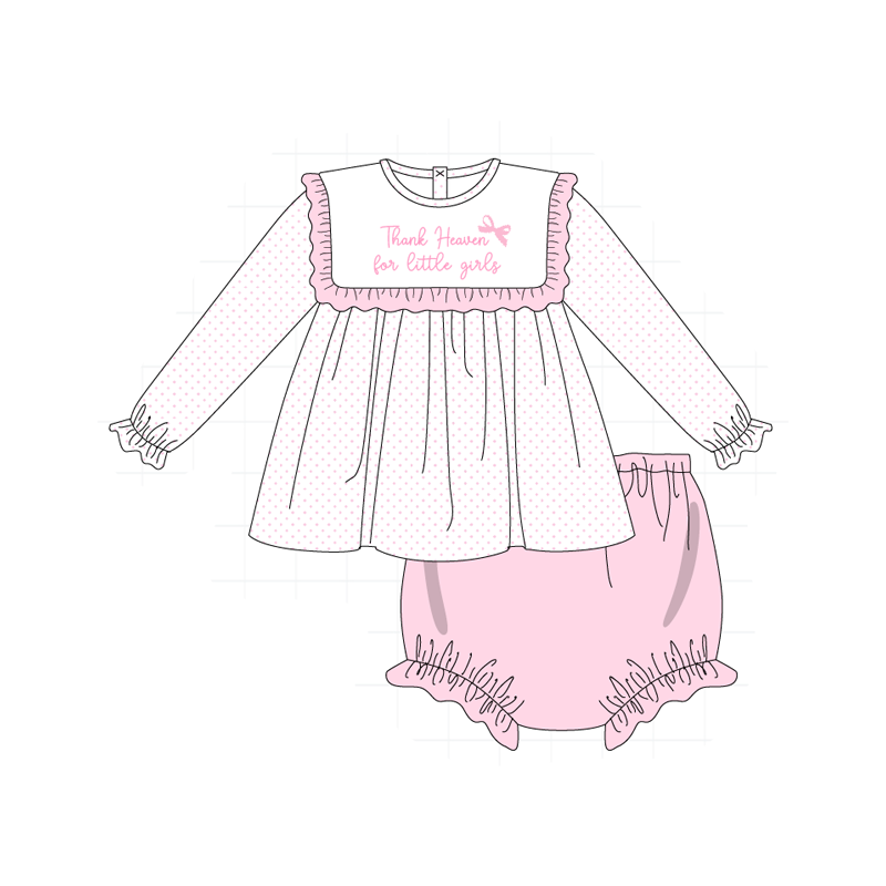 Pink&blue embroidery dot gingham collection (ETA-MID/LATE NOVEMBER)