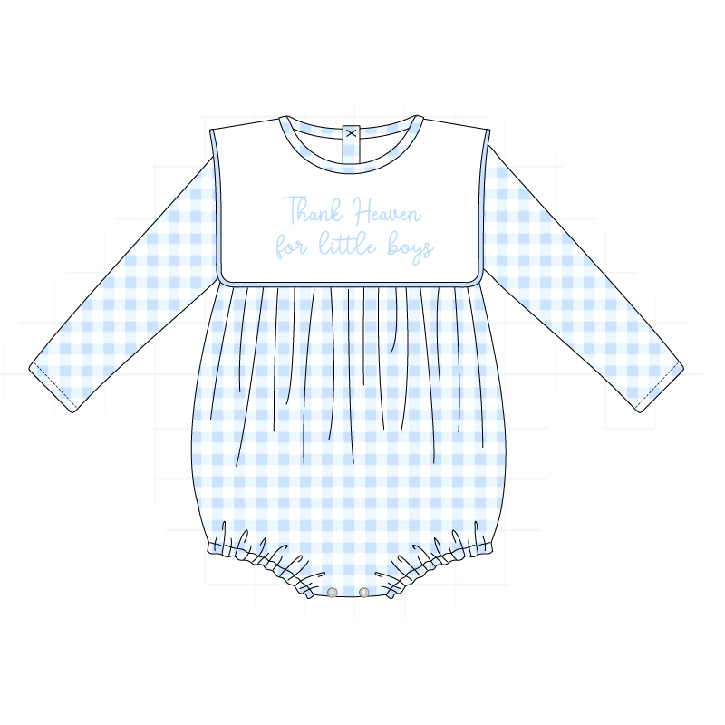 Pink&blue embroidery dot gingham collection (ETA-MID/LATE NOVEMBER)