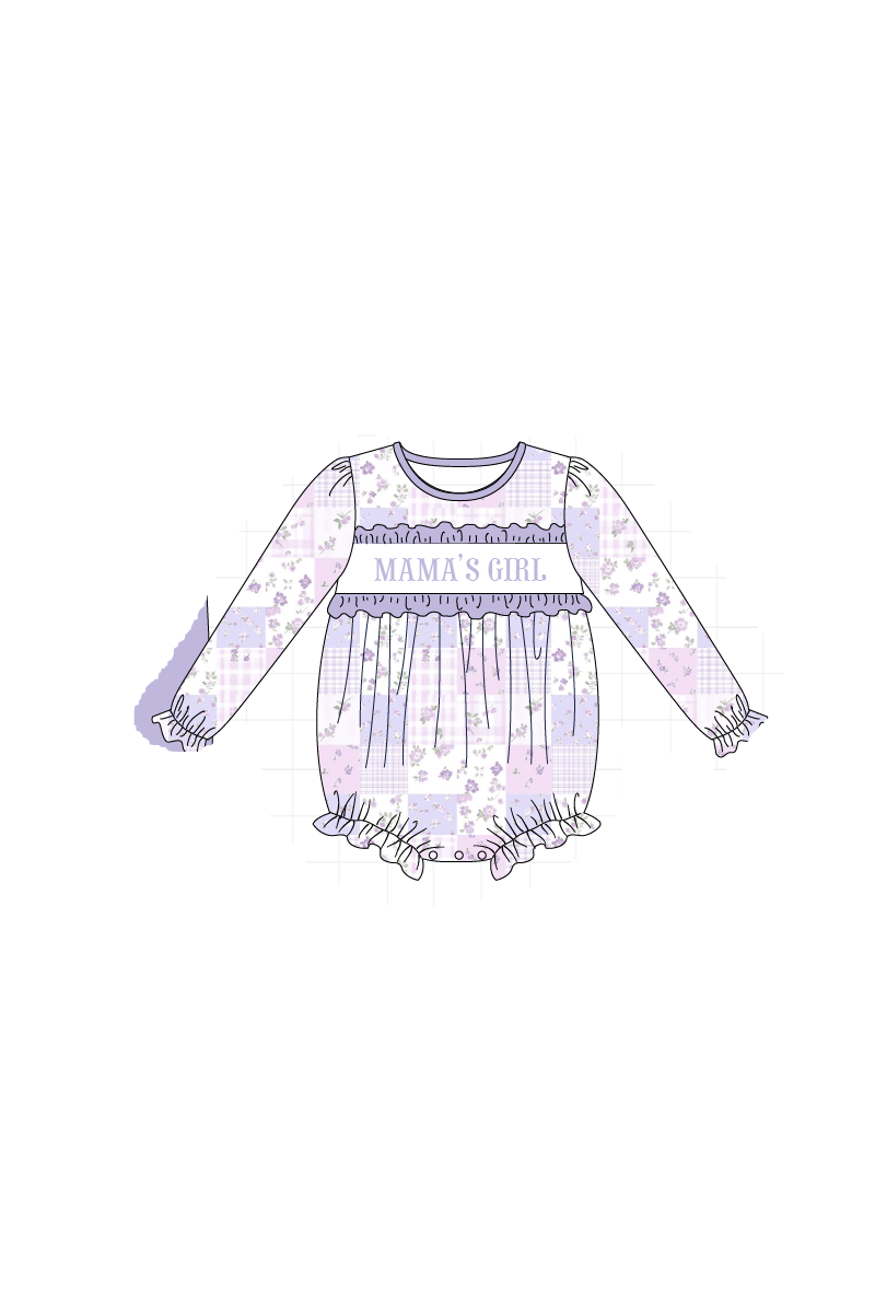 Mama's girl embroidery ruffle collection
