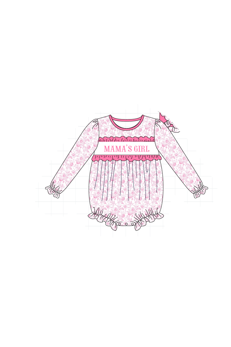 Mama's girl embroidery ruffle collection