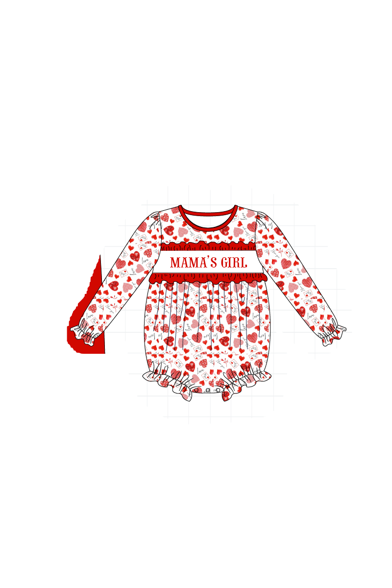 Mama's girl embroidery ruffle collection