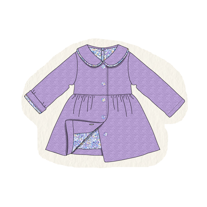 Multicolored fleece girl coat collection (ETA-MID/LATE NOVEMBER)