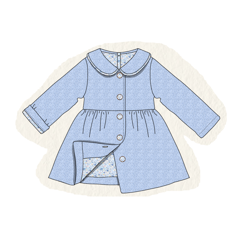 Multicolored fleece girl coat collection (ETA-MID/LATE NOVEMBER)