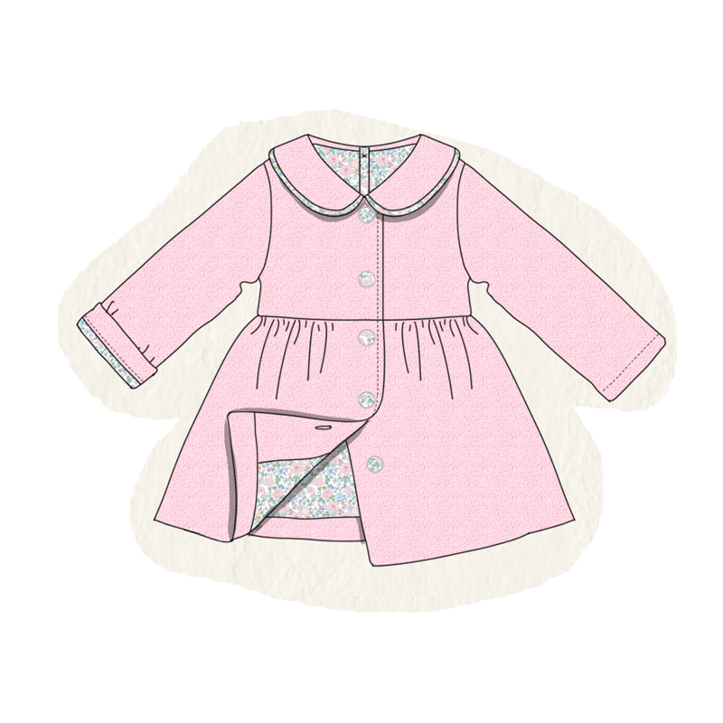 Multicolored fleece girl coat collection (ETA-MID/LATE NOVEMBER)