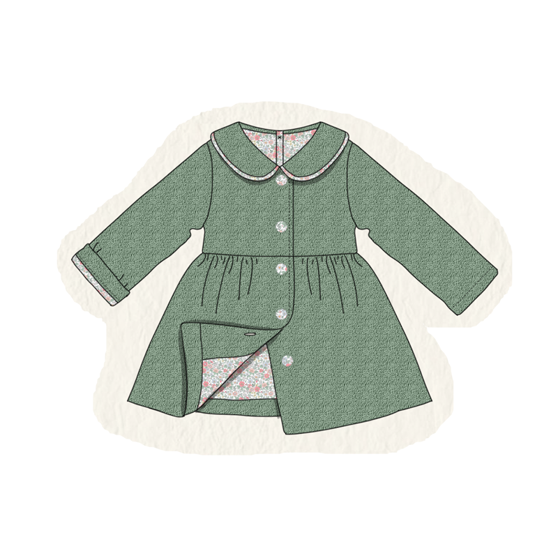 Multicolored fleece girl coat collection (ETA-MID/LATE NOVEMBER)