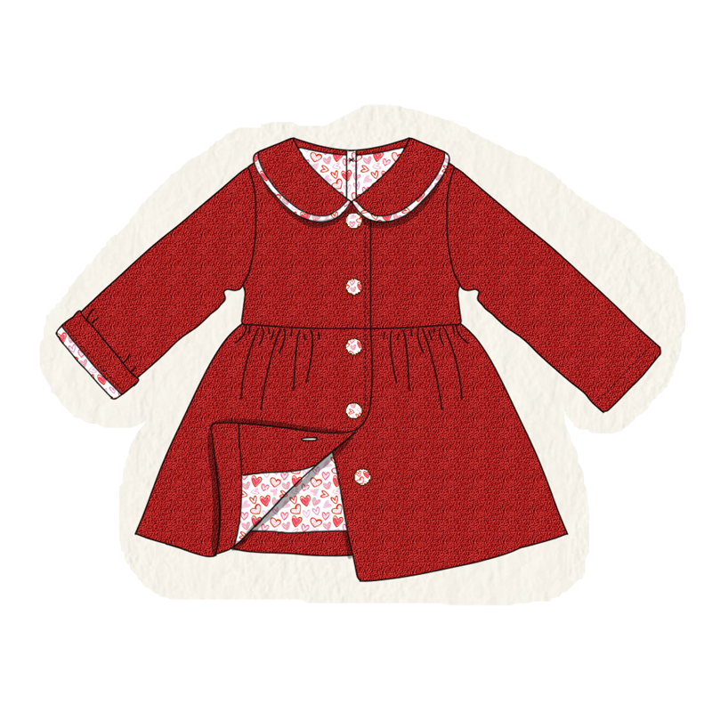 Multicolored fleece girl coat collection (ETA-MID/LATE NOVEMBER)
