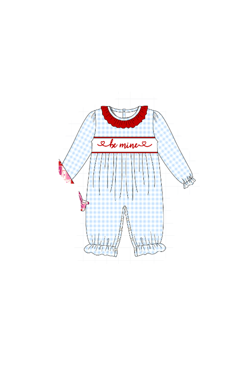 Red&blue be mine embroidery collection