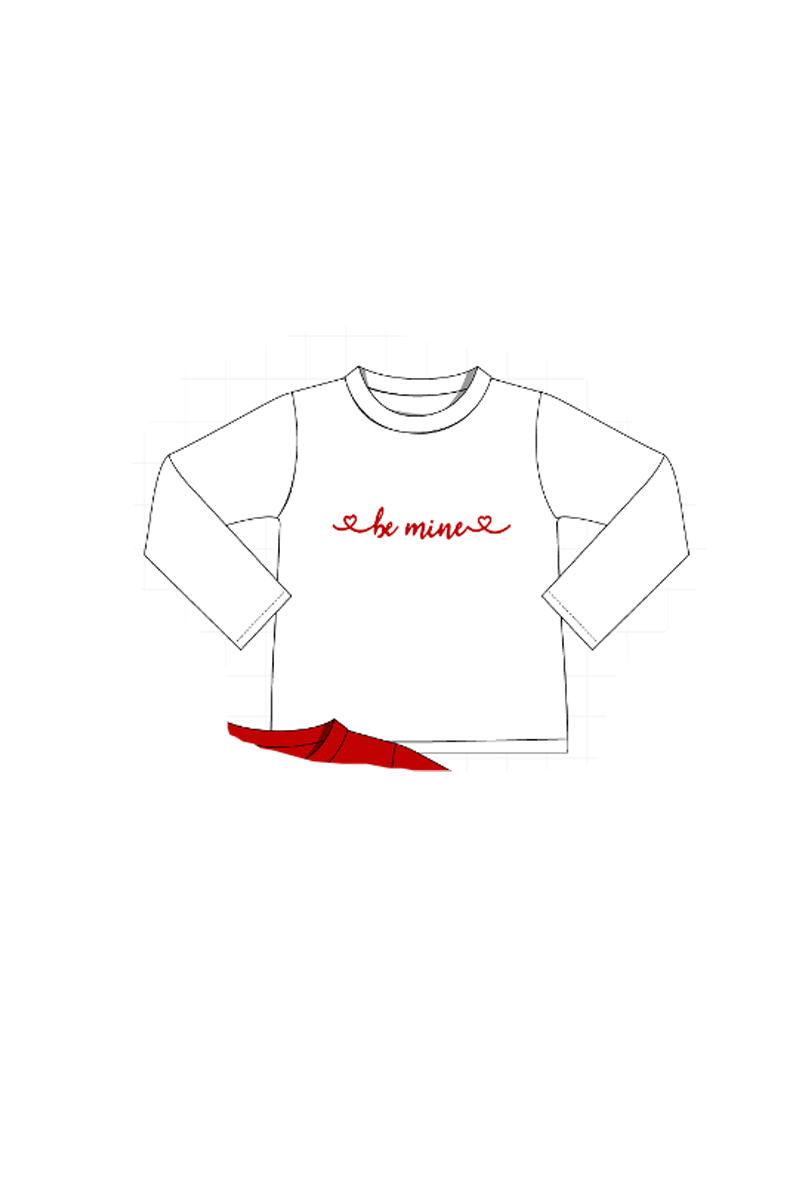 Red&blue be mine embroidery collection