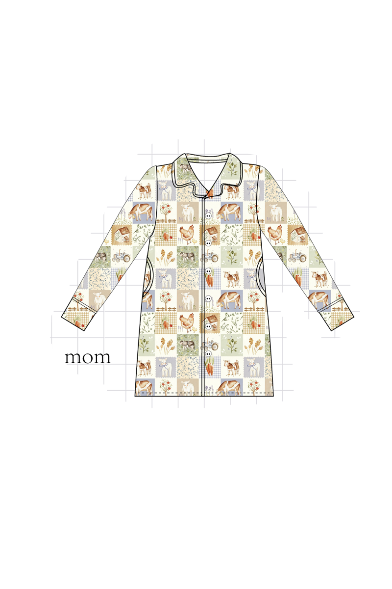 Sage farm checkered bamboo collection