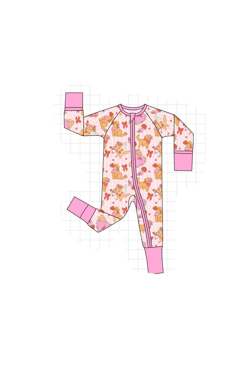 Pink golden retriever bamboo collection