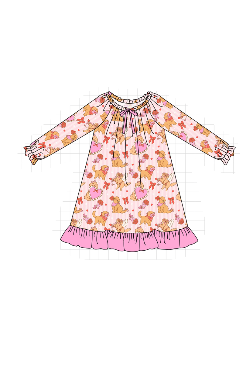 Pink golden retriever bamboo collection