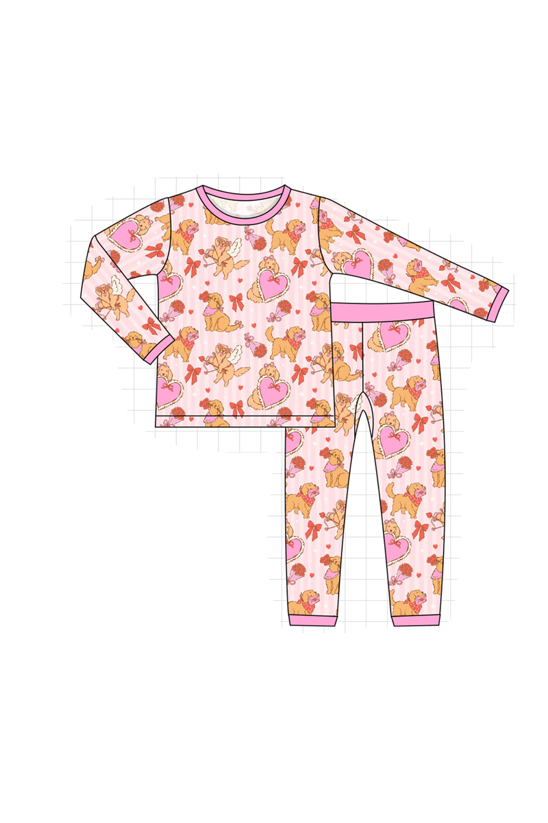 Pink golden retriever bamboo collection