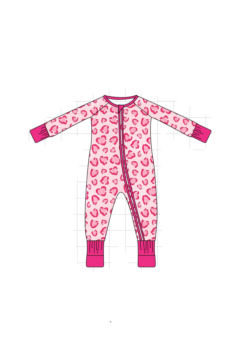 Pink heart bamboo collection