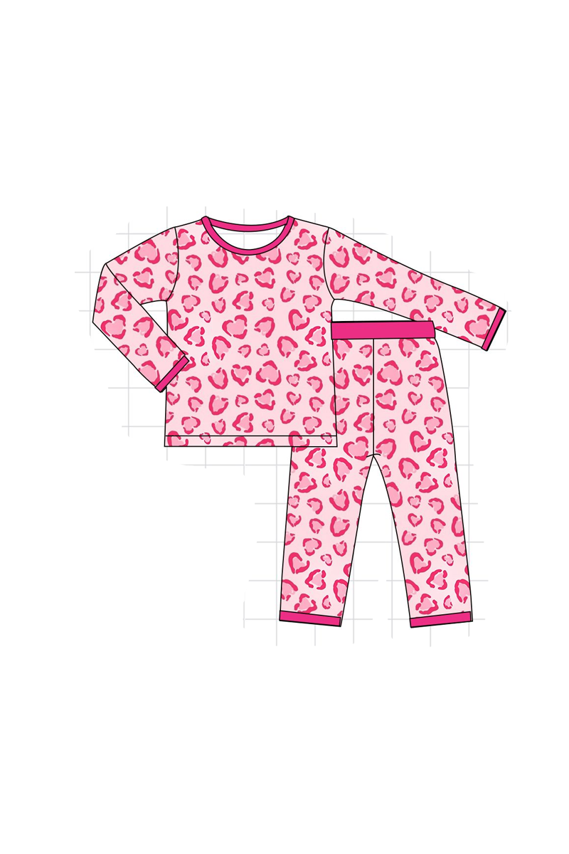 Pink heart bamboo collection