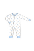 Blue&pink christmas santa claus pajama collection