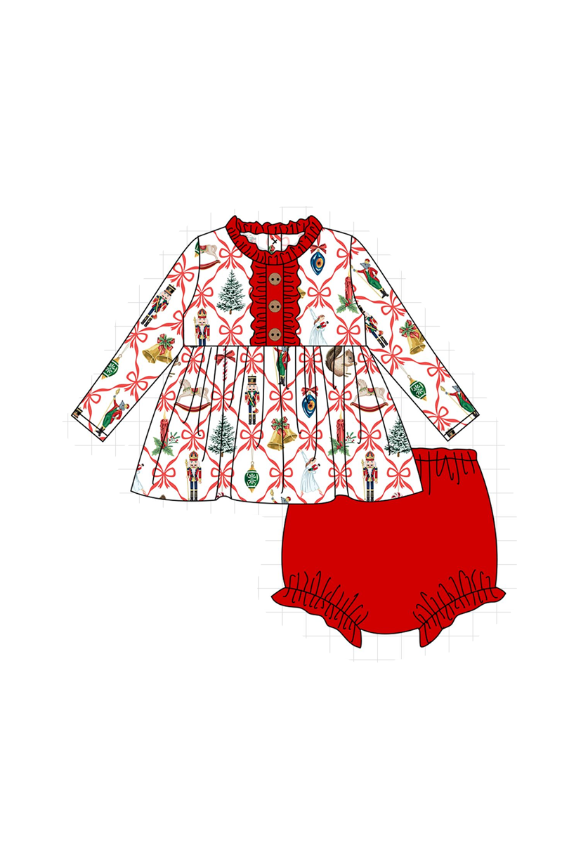 Red christmas nutcracker bow tie collection