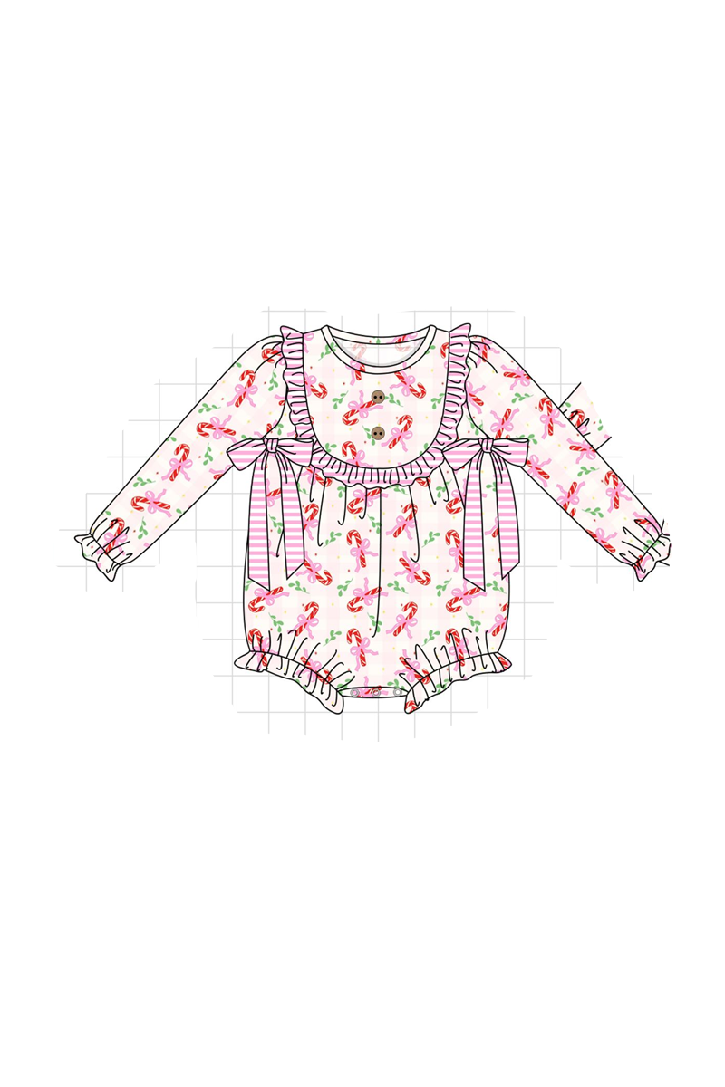 Pink christmas candy cane stripe collection