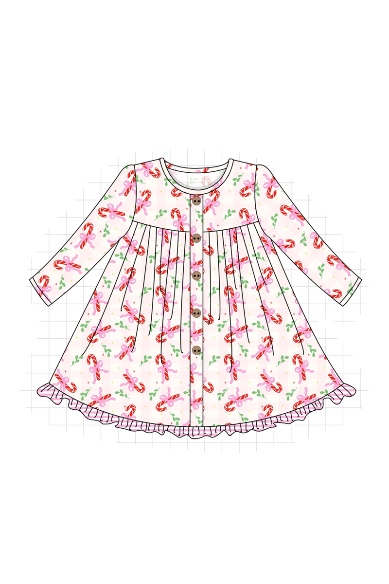 Pink christmas candy cane stripe collection