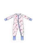 Blue western boots stripe bamboo collection