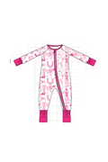 PO95 Pink western heart bow bamboo collection