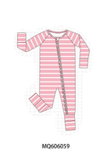 Pink stripe pajama collection