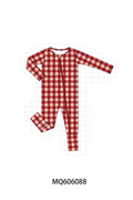 Maroon gingham pajama collection