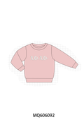 Valentine's day XOXO embroidery sweatshirt collection