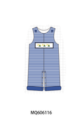 Navy excavator embroidery stripe collection