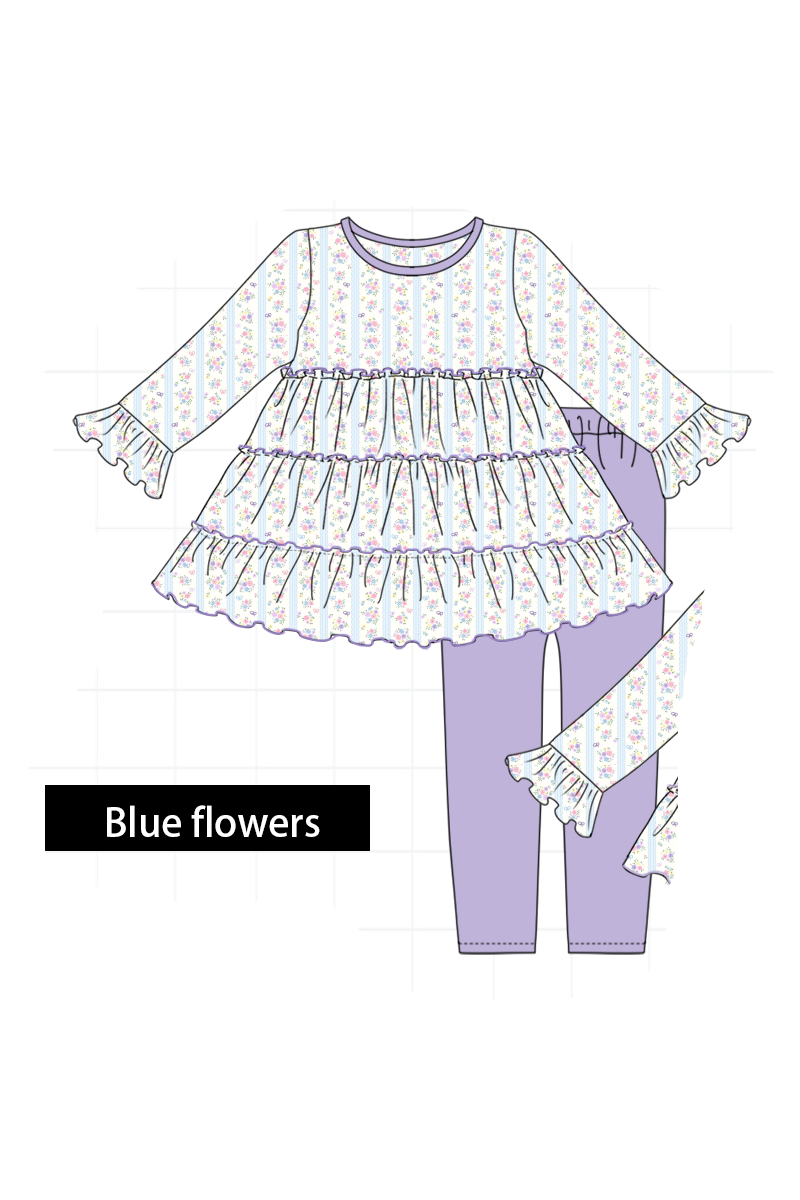 Christmas floral print tiered collection